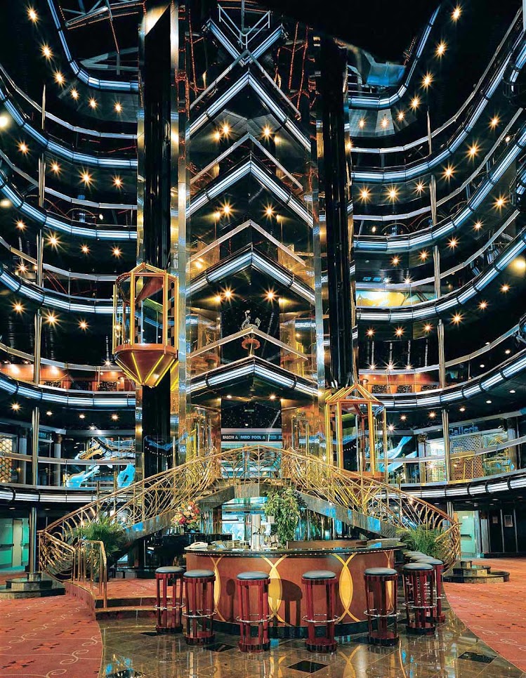 The Grand Atrium of Carnival Fascination.