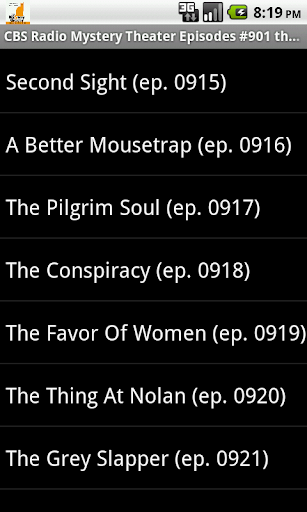【免費音樂App】CBS Radio Mystery Theater V.19-APP點子