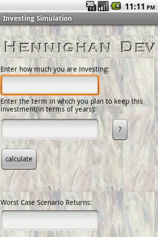 Investing Simulator Screen 3