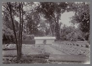 Huisje met een vijver