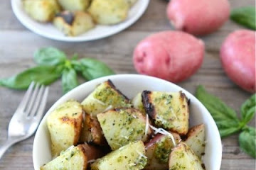 Grilled Pesto Potatoes