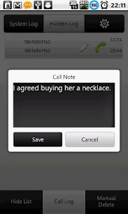 Call History & Log - Hide Pro - screenshot thumbnail