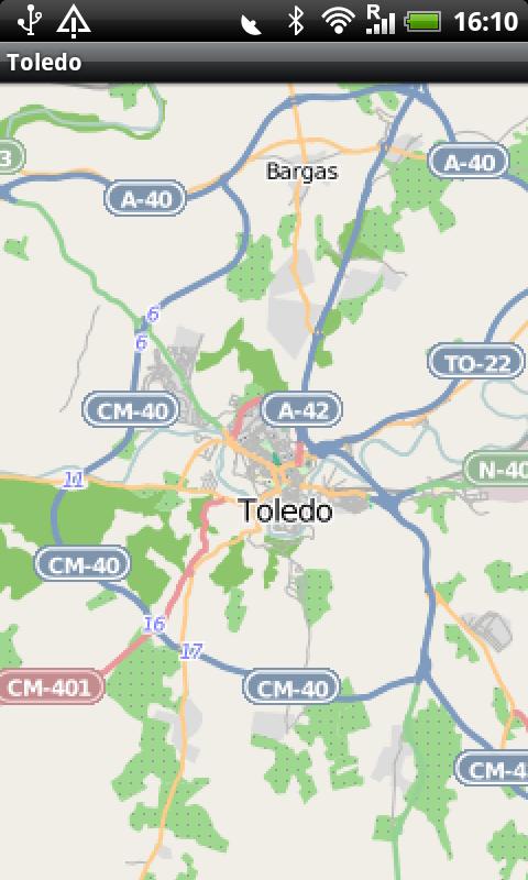 Android application Toledo (Spain) Street Map screenshort