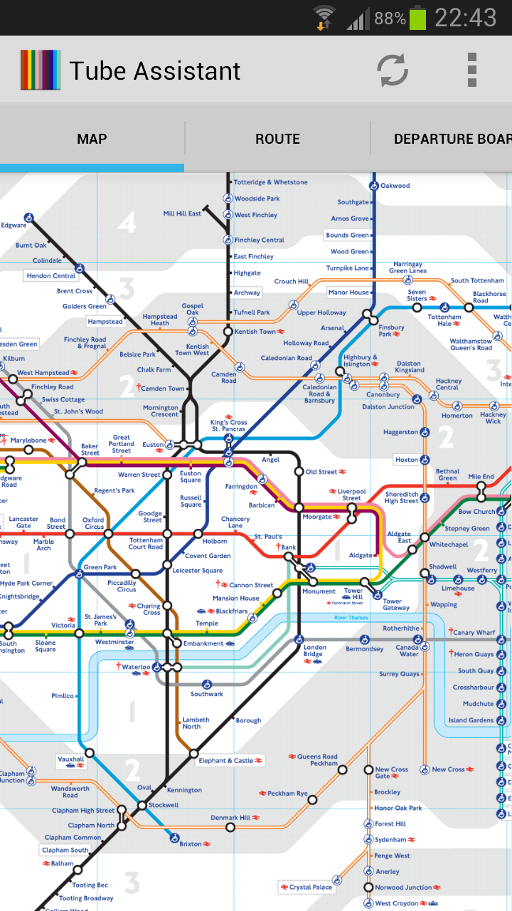 London Tube Assistant Screen 1