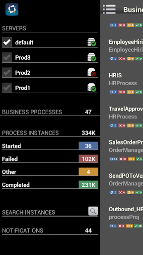 webMethods Mobile Monitor