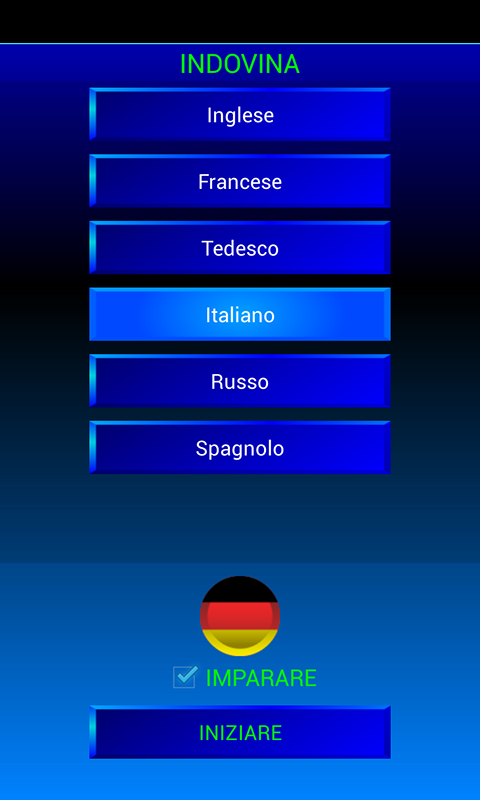 Indovina e imparare il tedesco Screen 1