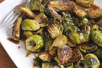 Teriyaki Glazed Roasted Brussels Sprouts
