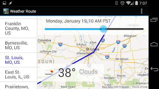 Weather Route screenshot 3