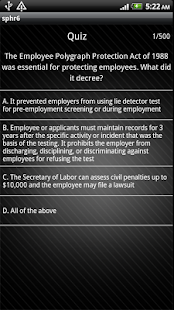 SPHR/PHR Exam Simulator APP Screenshots 1
