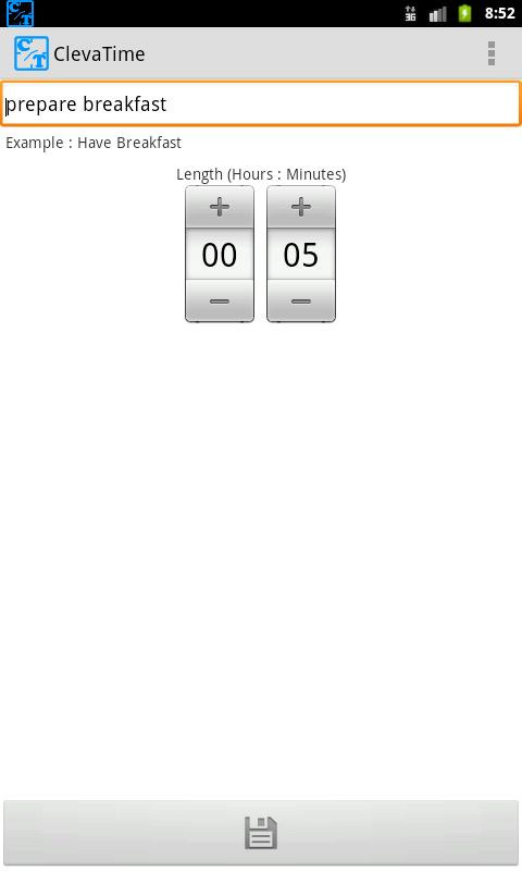 ClevaTime Screen 3