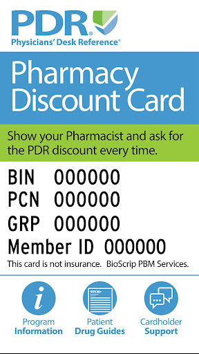 PDR Pharmacy Discount Card