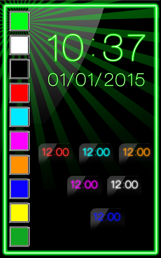 Neon Digital Clock