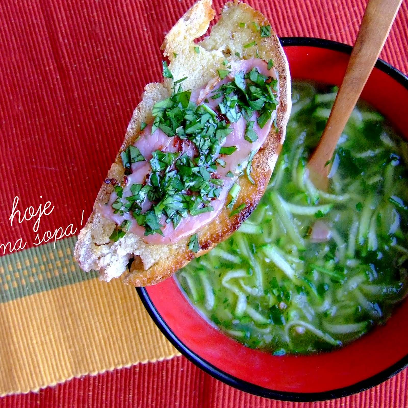 Zucchini and Ham Soup-image