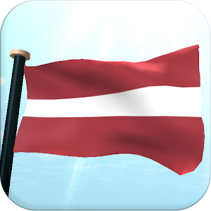 Latvia Flag 3D Live Wallpaper
