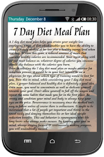 7 Day Diet Meal Plan