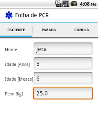 FOLHA DE PARADA PCR