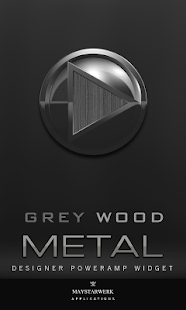 Poweramp Widget Grey Wood Meta Screenshots 0