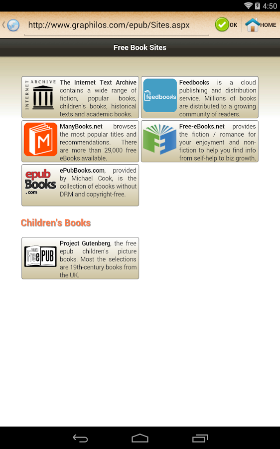    ePub Reader for Android- screenshot  