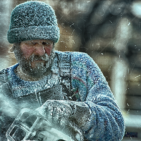 Old Man Winter 6 by Bill Tiepelman - People Street & Candids