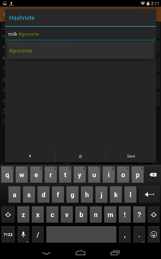   Hashnote- screenshot  