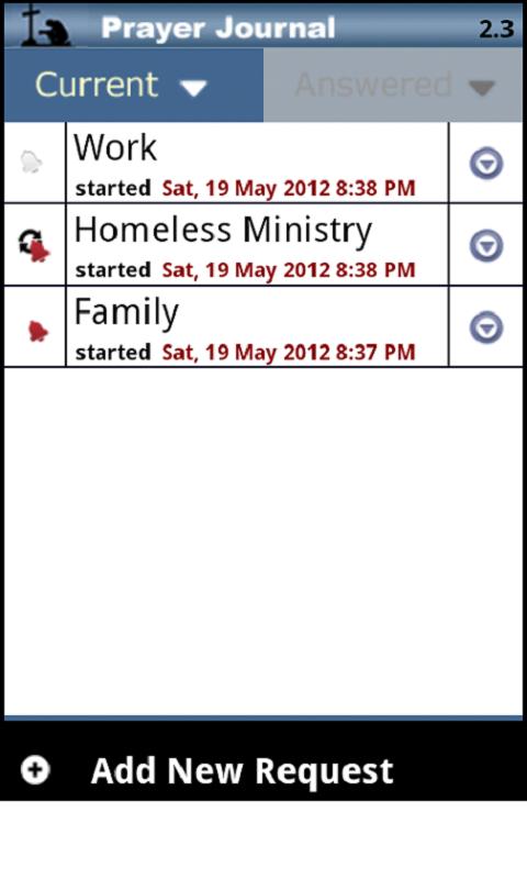 Prayer Journal Screen 2