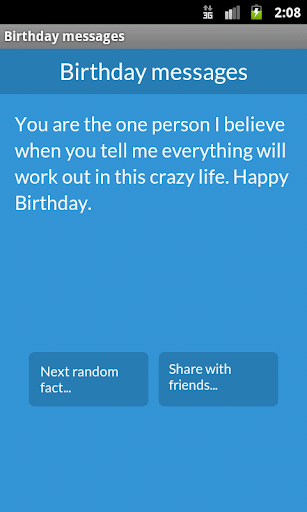 Birthday messages