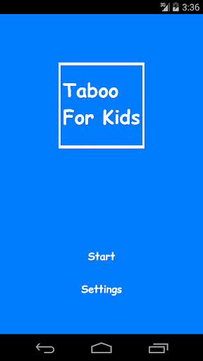 Taboo For Kids