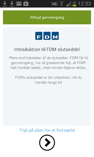 FDM slutseddel