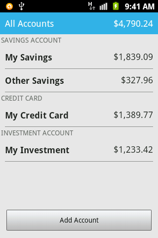 Android application Ledger - Expense Tracker screenshort