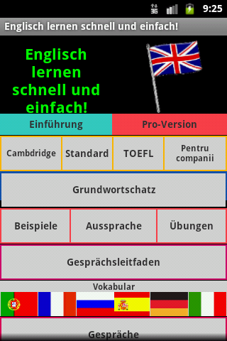 Englisch lernen schnell pro Screen 1
