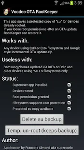 OTA RootKeeper -no 4.3 support - screenshot thumbnail