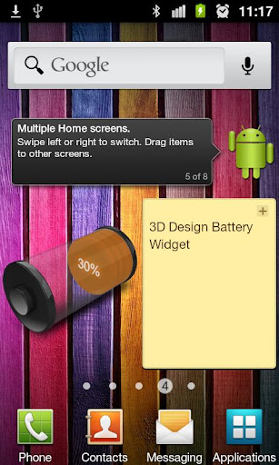 Download 3D Design Battery Widget v1.0 APK