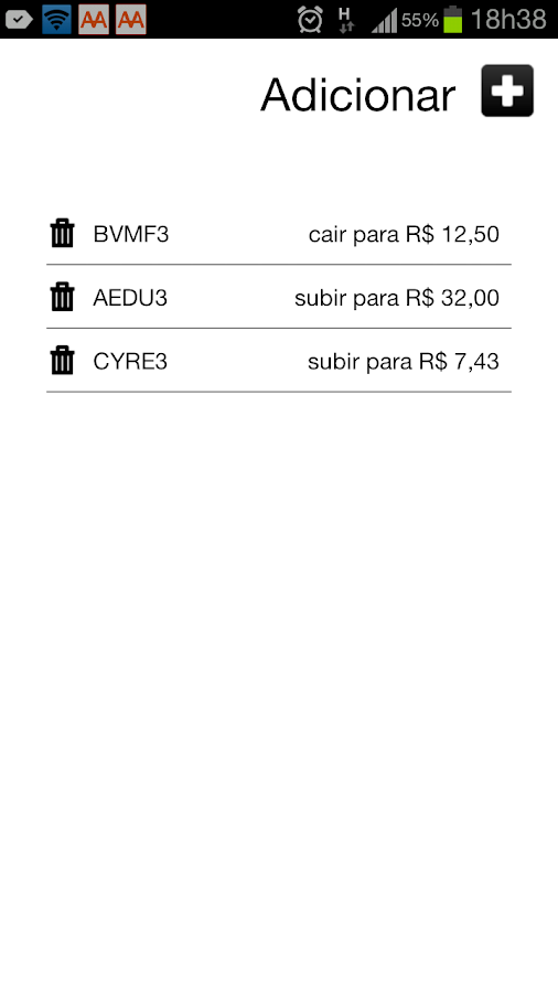 Alerta Ações 2 Screen 3
