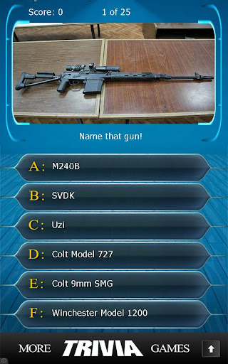 【免費益智App】Name that Gun Trivia-APP點子