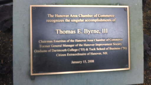 Thomas Byrne III Dedication Plaque And Flagpole