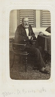 Buitenportret van A. Brants met baard en snor