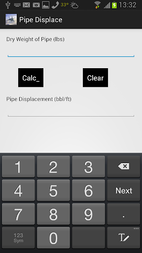 Steel Displacement Pipe bbl ft