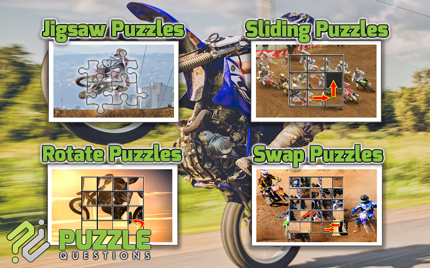 Motocross Puzzle Games Screen 3