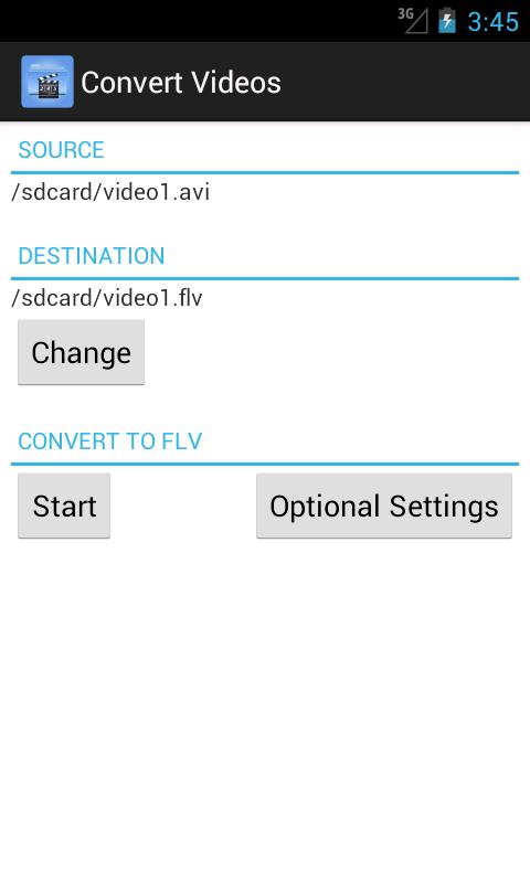 Convert Videos Screen 3