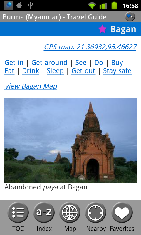 Burma (Myanmar) - Travel Guide Screen 3