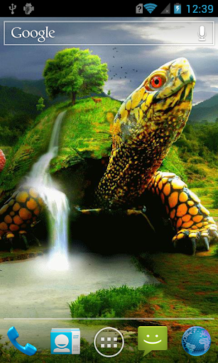 Turtle waterfall live paper