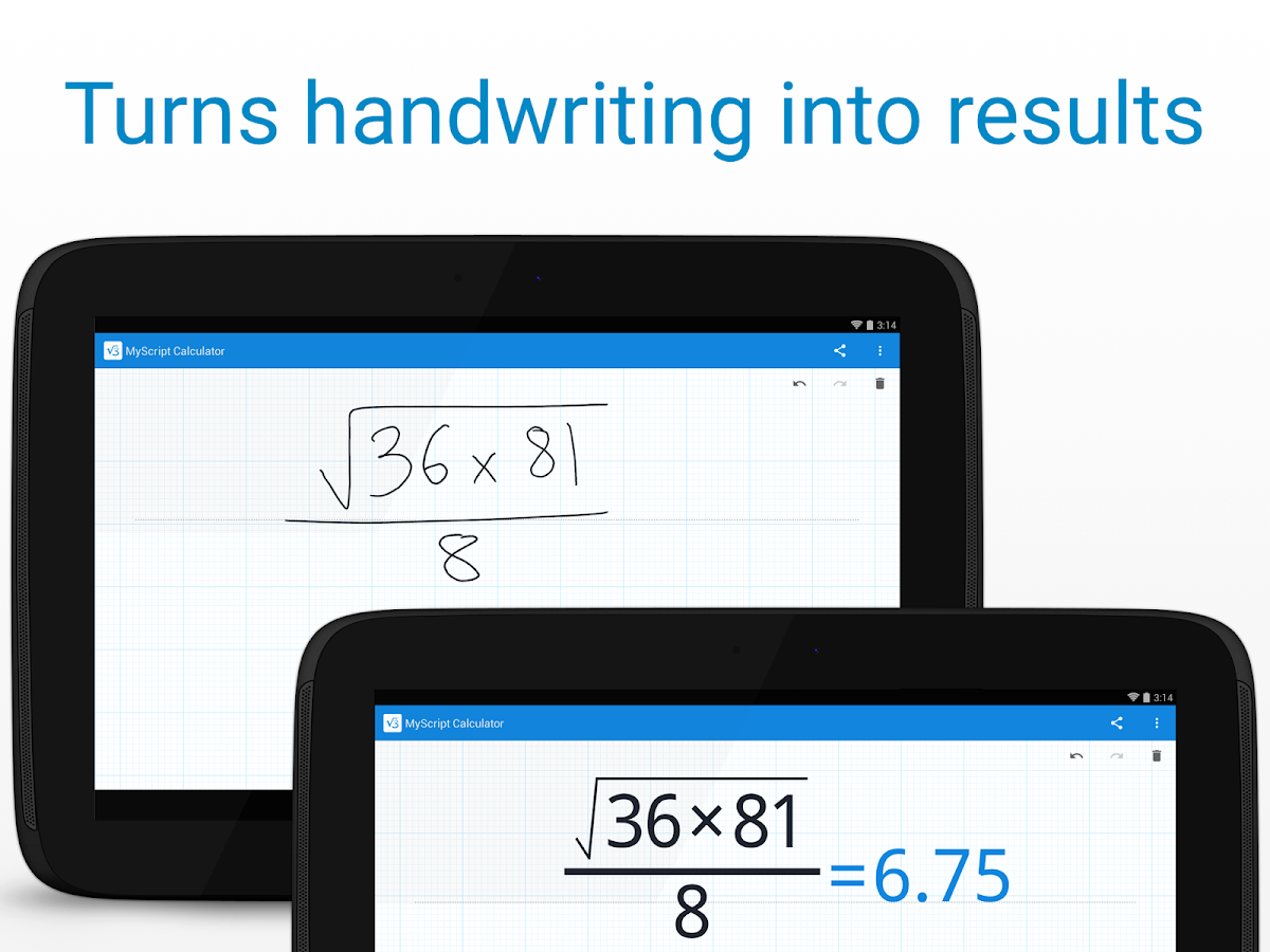    MyScript Calculator- screenshot  