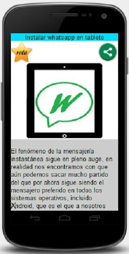 Instalar whatsap en tablets