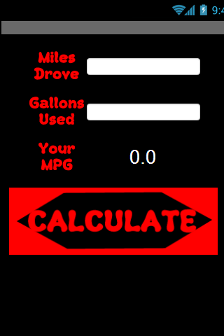 Quick MPG Calculator