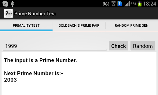 Prime Number Test