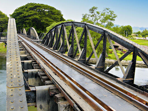 Original span of steel bridge