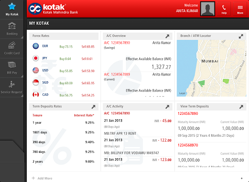 Kotak Bank for Tablet