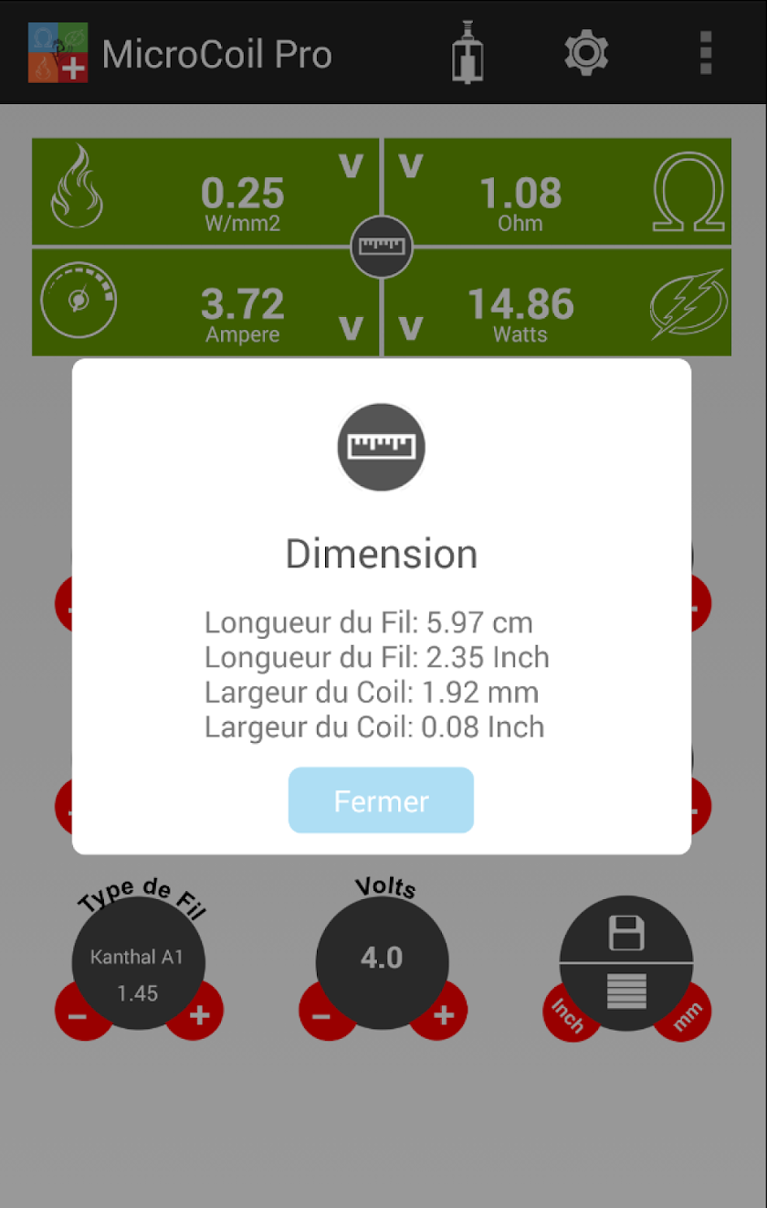 MicroCoil Pro (Swiss VP) Screen 2