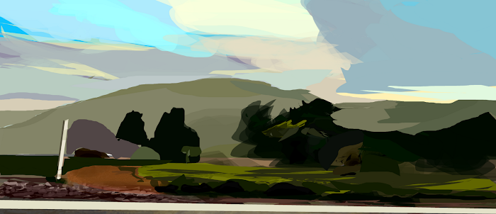 Side of the road in progress
