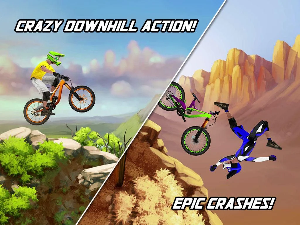  Bike Mayhem Mountain Racing   voli estremi in mountain bike sui vostri Android!